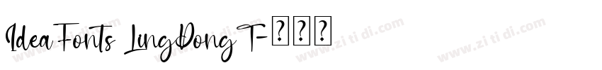 IdeaFonts LingDongT字体转换
